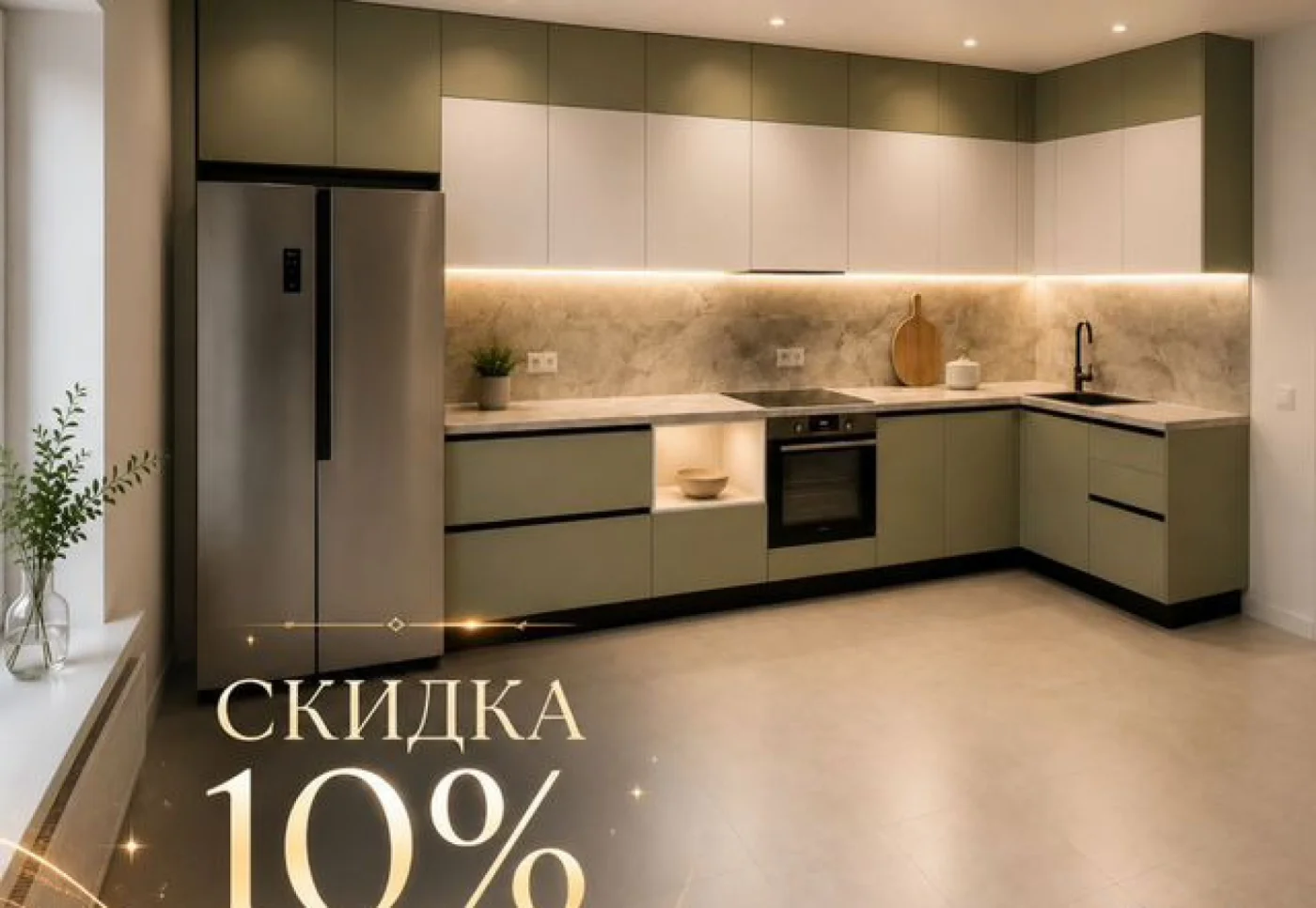 Кухни на заказ под потолок собственное производство